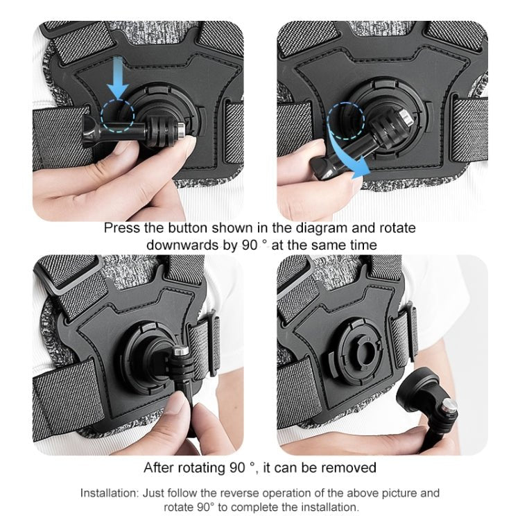 Adjustable Body Mount Belt Chest Strap with Mount & Screw, 3 in 1, 4 in 1, 6 in 1 Phone Clamp, 6 in 1 360 Phone Clamp, 7 in 1 Phone Clamp - ORIWHIZChest BeltDJI & Insta360 AccessoriesRUIGPRO