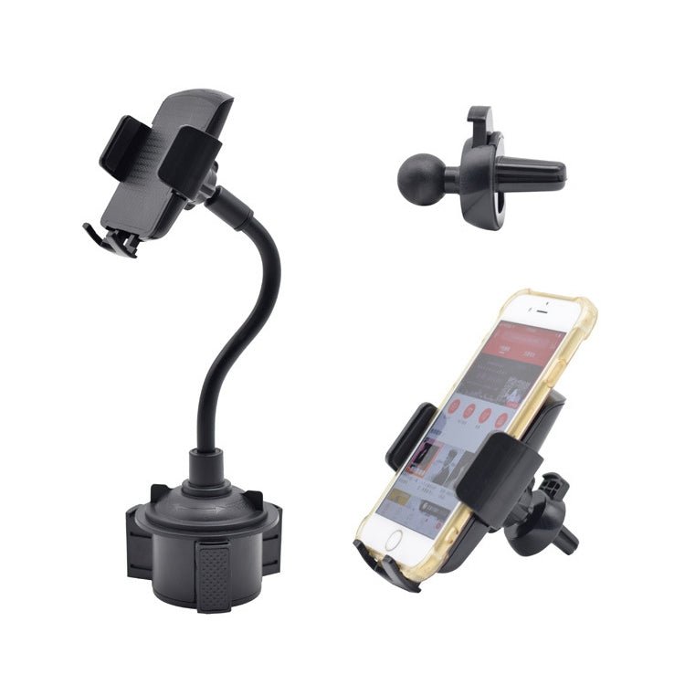 Air Inlet Cup Seat 2 In 1 Universal Long Hose Car Mobile Phone Bracket, 2 In 1 Long Hose Car Mobile Phone Bracket - ORIWHIZ