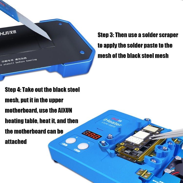 AIXUN FT06 Pro 6 in 1 PCB Printing Reballing Platform For iPX - iP11 Pro Max, AIXUN FT06 Pro - ORIWHIZ