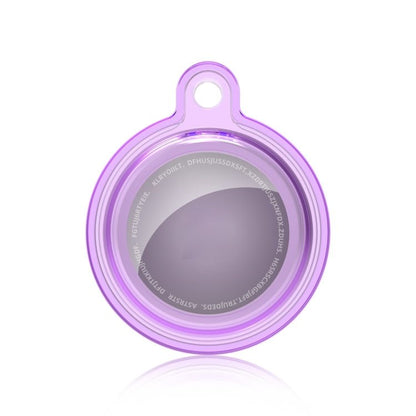 All - inclusive Clear Crystal Shockproof Protective Cover Case with Keychain Hook Loop, For AirTag - ORIWHIZ