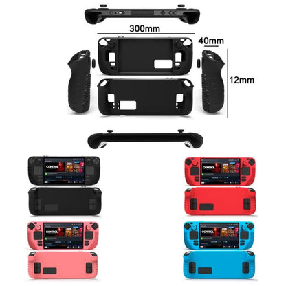 All - Inclusive Silicone Cover With Button Cap For Steam Deck, (Black), (Blue), (Red), (Pink) - ORIWHIZSteam Deck AccessoriesSteam Deck Accessories Cover CaseToys & Hobbies