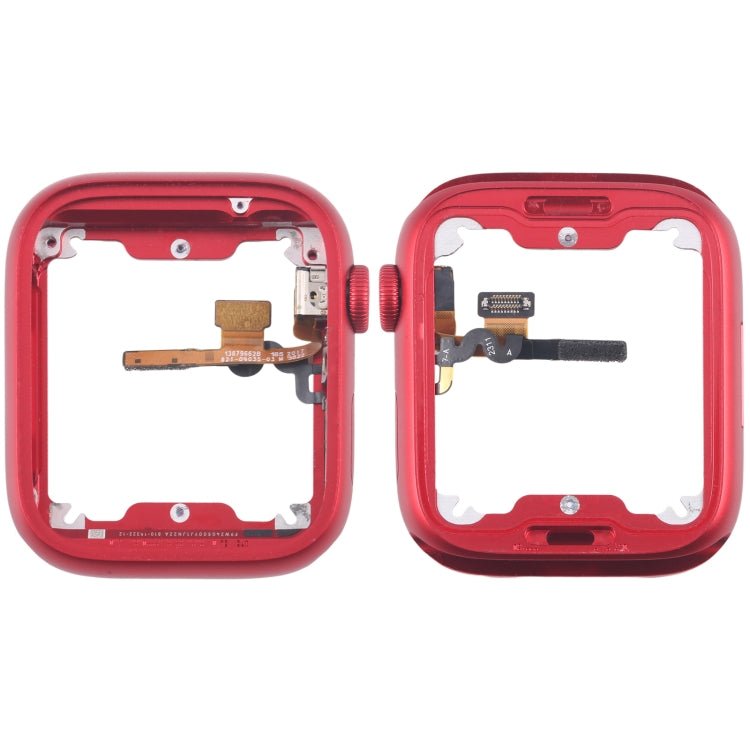 Aluminium Alloy Middle Frame Bezel Plate with Crown Spin Axis Flex Cable, For Apple Watch Series 7 / 8 / 9 45MM LTE, For Apple Watch Series 7 / 8 / 9 45MM GPS, For Apple Watch Series 7 / 8 / 9 41MM LTE, For Apple Watch Series 7 / 8 / 9 41MM GPS - ORIWHIZ