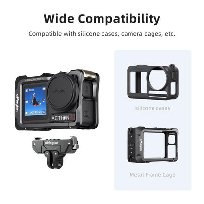 aMagisn 360 - Degree Rotatable Magnetic Quick Release Mount For DJI Osmo 360/Action 5 Pro/4/3, For DJI Osmo 360/Action 5 Pro/4/3 - ORIWHIZaMagisnDJI & Insta360 AccessoriesMount & Holder