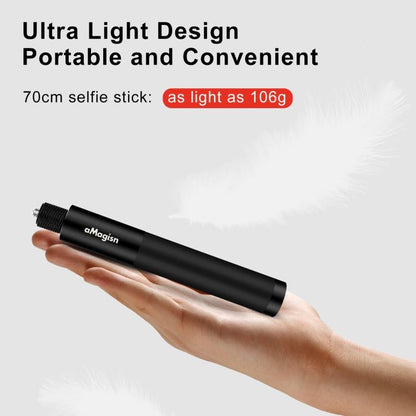 aMagisn 70cm Invisible Straight Pull Selfie Stick Sports Camera Accessories, Single Rod, Rod+1/4 Turn 3 Jaw+Screw, Rod+1/4 Turn 3 Jaw+Screw+Phone Clip - ORIWHIZaMagisnDJI & Insta360 AccessoriesExtendable Pole