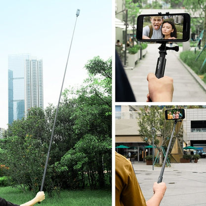 aMagisn 70cm Invisible Straight Pull Selfie Stick Sports Camera Accessories, Single Rod, Rod+1/4 Turn 3 Jaw+Screw, Rod+1/4 Turn 3 Jaw+Screw+Phone Clip - ORIWHIZaMagisnDJI & Insta360 AccessoriesExtendable Pole