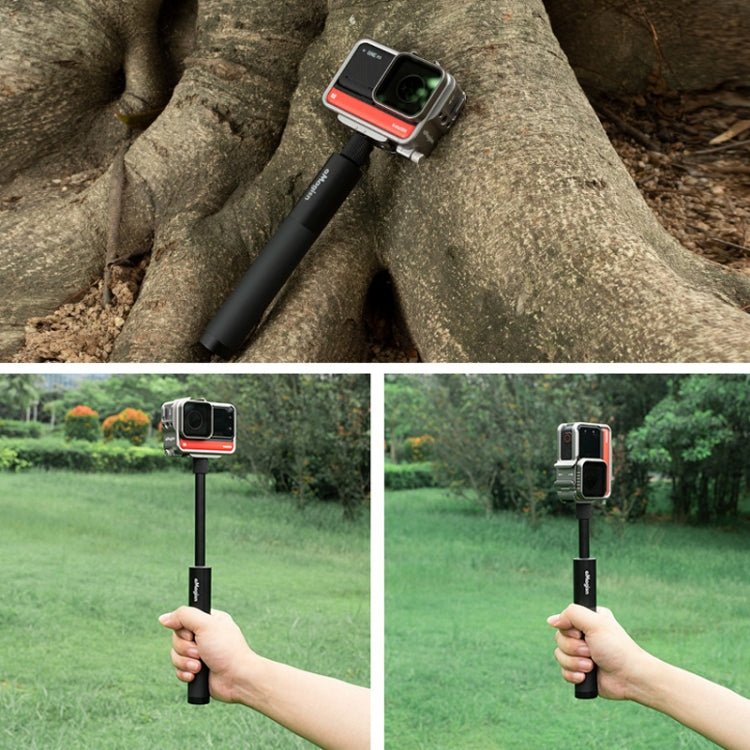 aMagisn 70cm Invisible Straight Pull Selfie Stick Sports Camera Accessories, Single Rod, Rod+1/4 Turn 3 Jaw+Screw, Rod+1/4 Turn 3 Jaw+Screw+Phone Clip - ORIWHIZaMagisnDJI & Insta360 AccessoriesExtendable Pole