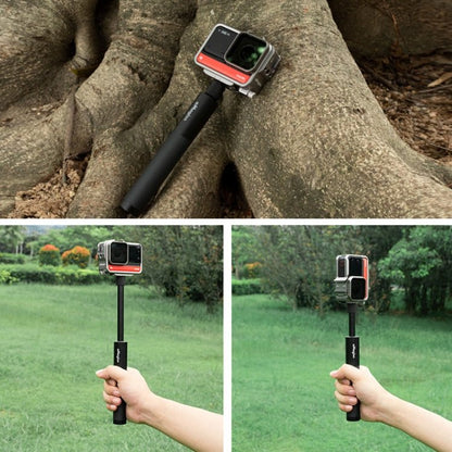 aMagisn 70cm Invisible Straight Pull Selfie Stick Sports Camera Accessories, Single Rod, Rod+1/4 Turn 3 Jaw+Screw, Rod+1/4 Turn 3 Jaw+Screw+Phone Clip - ORIWHIZaMagisnDJI & Insta360 AccessoriesExtendable Pole