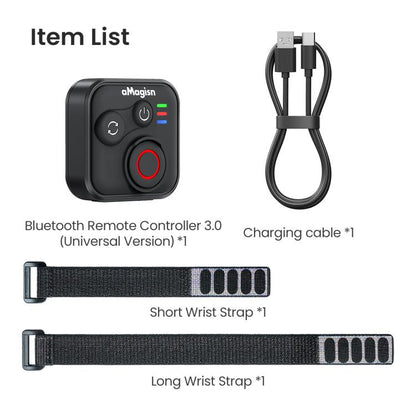 aMagisn Bluetooth Remote Controller 3.0 Universal Version For Insta360, GoPro Hero, Android/ios Smartphones, DJI OSMO 360, Action 6/5 Pro/4, AM40 - ORIWHIZaMagisnDJI & Insta360 AccessoriesOther Insta360 Accessories