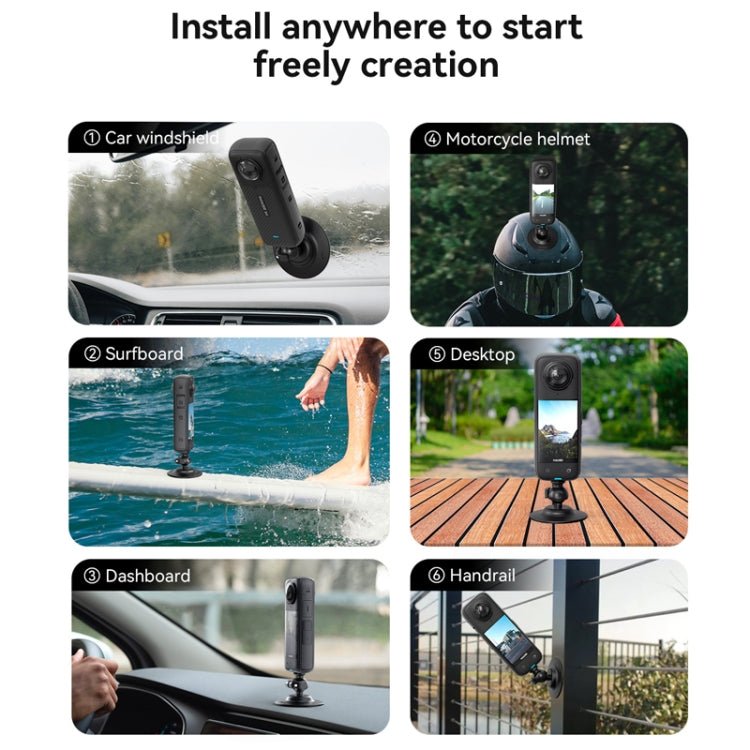 AMagisn Flexible Adhesive Mount for DJI / GoPro HERO / Insta360 Action Camera, 1/4 Inch, 3 Claws - ORIWHIZAMagisnConnection MountDJI & Insta360 Accessories