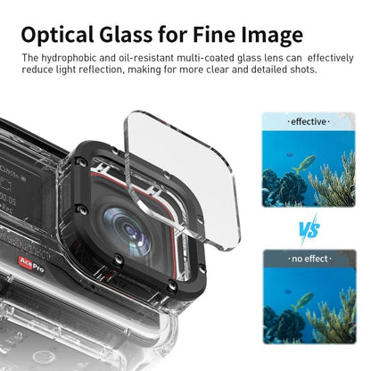 aMagisn Horizontal and Vertical Shooting Dive Shell 60m Waterproof Shell Accessories, For Insta360 Ace Pro, For Insta360 Ace - ORIWHIZaMagisnDJI & Insta360 AccessoriesInsta360 Ace Series