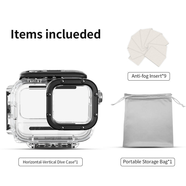 aMagisn Horizontal and Vertical Shooting Dive Shell 60m Waterproof Shell Accessories, For Insta360 Ace Pro, For Insta360 Ace - ORIWHIZaMagisnDJI & Insta360 AccessoriesInsta360 Ace Series