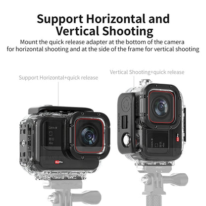 aMagisn Horizontal and Vertical Shooting Dive Shell 60m Waterproof Shell Accessories, For Insta360 Ace Pro, For Insta360 Ace - ORIWHIZaMagisnDJI & Insta360 AccessoriesInsta360 Ace Series