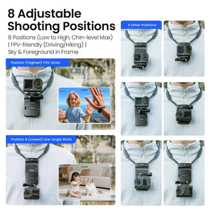 AMagisn Invisible Magnetic Neck Mount For First - Person View Vlogging Compatible With GoPro/Insta360/Smartphones - ORIWHIZaMagisnDJI & Insta360 AccessoriesNeck Mount