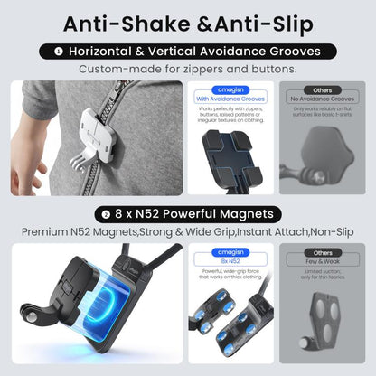 AMagisn Invisible Magnetic Neck Mount For First - Person View Vlogging Compatible With GoPro/Insta360/Smartphones - ORIWHIZaMagisnDJI & Insta360 AccessoriesNeck Mount