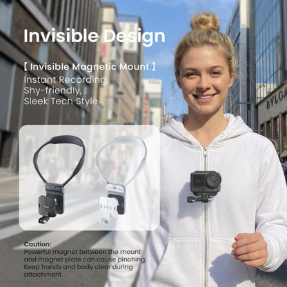AMagisn Invisible Magnetic Neck Mount For First - Person View Vlogging Compatible With GoPro/Insta360/Smartphones - ORIWHIZaMagisnDJI & Insta360 AccessoriesNeck Mount