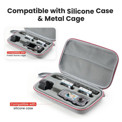 aMagisn Medium Carrying Case For Insta360 X4 Air/X4/X5 Hard EVA Shell with Removable Soft Interior, For Insta360 X4 Air/X4/X5 - ORIWHIZaMagisnDJI & Insta360 AccessoriesInsta360 X Series