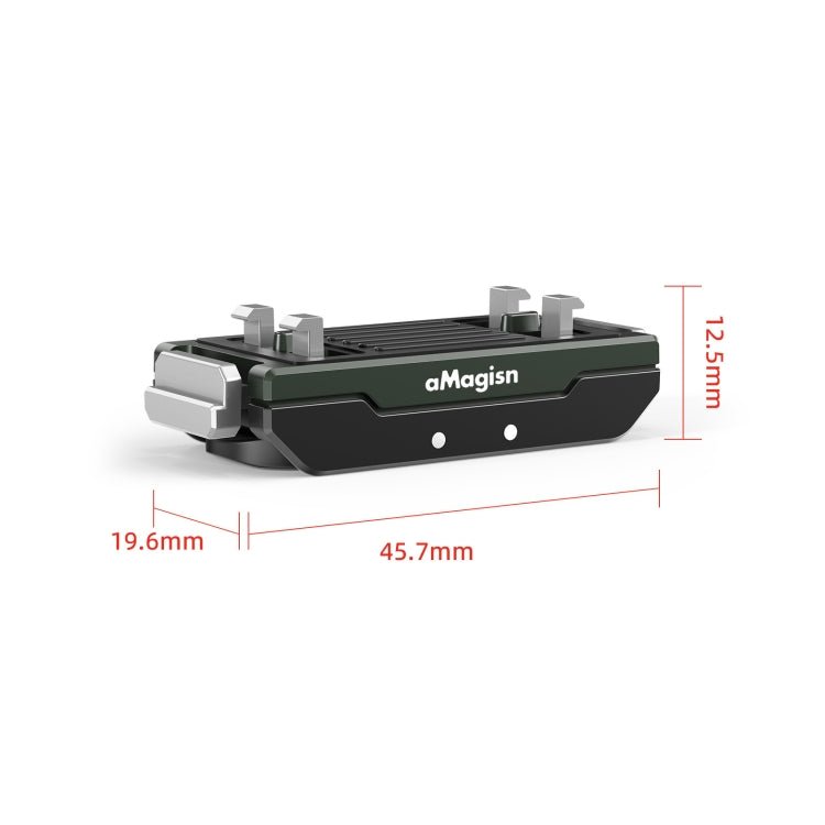 AMagisn Metal Magnetic Quick Release + Top Cover, For Insta360 Ace / Ace Pro / X5 / X3 / X2 / GoPro HERO12 Black, Metal+Top Cover - ORIWHIZaMagisnDJI & Insta360 AccessoriesInsta360 Ace Series