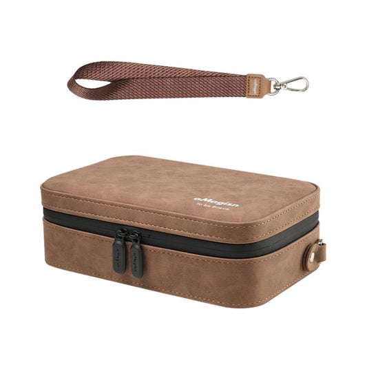 Funda de transporte para cámara de acción aMagisn de cuero nobuk, bolsa de almacenamiento pequeña para viajes con divisores ajustables - ORIWHIZaMagisnCase & Bags Accesorios DJI e Insta360