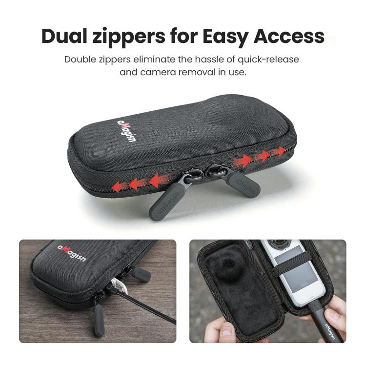 aMagisn Portable Camera Body Case for Insta360 X4 Air/X4/X5 Compact Protective Storage Bag, Storage Bag - ORIWHIZaMagisnDJI & Insta360 AccessoriesInsta360 X Series