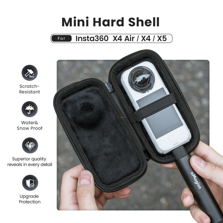 aMagisn Portable Camera Body Case for Insta360 X4 Air/X4/X5 Compact Protective Storage Bag, Storage Bag - ORIWHIZaMagisnDJI & Insta360 AccessoriesInsta360 X Series