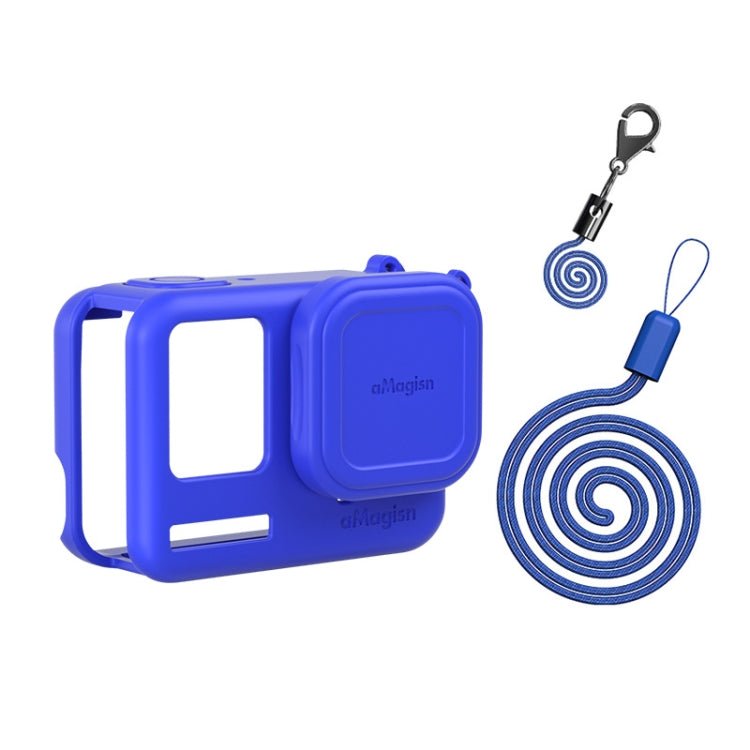 aMagisn Silicone Protection Case Sports Camera Protection Accessories, For Insta360 Ace Pro (Black), For Insta360 Ace Pro (Blue), For Insta360 Ace (Black), For Insta360 Ace (Blue) - ORIWHIZaMagisnDJI & Insta360 AccessoriesInsta360 Ace Series