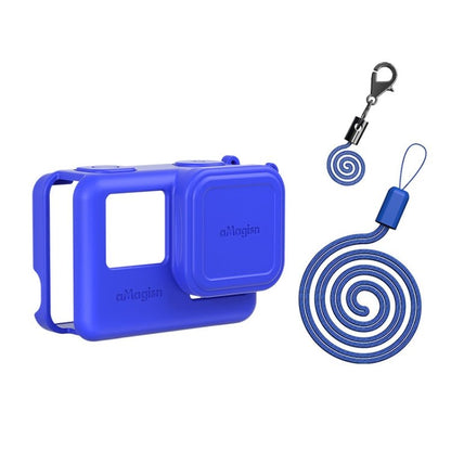 aMagisn Silicone Protection Case Sports Camera Protection Accessories, For Insta360 Ace Pro (Black), For Insta360 Ace Pro (Blue), For Insta360 Ace (Black), For Insta360 Ace (Blue) - ORIWHIZaMagisnDJI & Insta360 AccessoriesInsta360 Ace Series