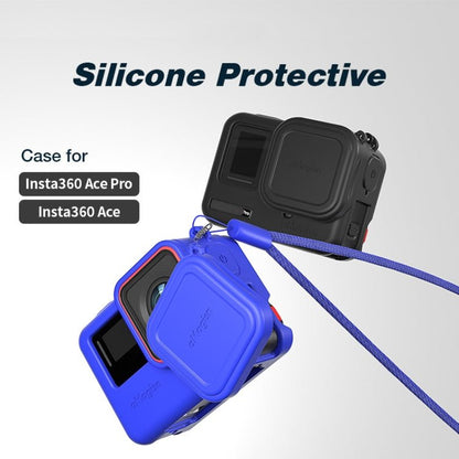 aMagisn Silicone Protection Case Sports Camera Protection Accessories, For Insta360 Ace Pro (Black), For Insta360 Ace Pro (Blue), For Insta360 Ace (Black), For Insta360 Ace (Blue) - ORIWHIZaMagisnDJI & Insta360 AccessoriesInsta360 Ace Series