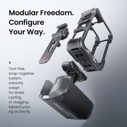 aMagisn Universal Camera Metal Xplorer Grip Kit For DJI Osmo Action/Insta360/GoPro HERO Series - ORIWHIZaMagisnDJI & Insta360 AccessoriesInsta360 GO Series