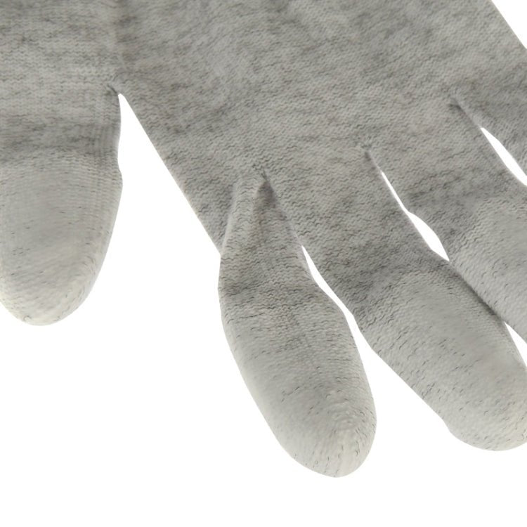 Anti Static ESD Safe Universal Size PU Fingertip Coating Gloves for Computer / Electronic / Phone Repair, Pair of 2, Grey - ORIWHIZ