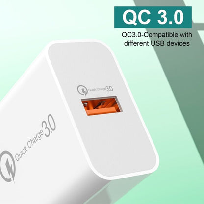 APD - 2003 18W QC3.0 Single Port USB Charger with 1m USB to Type - C Data Cable, EU Plug + USB to Type - C Cable, US Plug + USB to Type - C Cable - ORIWHIZ