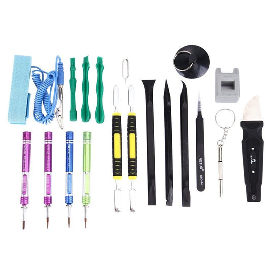 Appropriative Professional Screwdriver Repair Open Tool Kit with Leather Handbag For iPhone 7 & 7 Plus , 6666 - ORIWHIZ