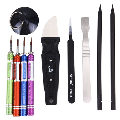 Appropriative Professional Screwdriver Repair Open Tool Kit with Roll Leather Bag For iPhone 7 & 7 Plus , 9 in 1 - ORIWHIZ
