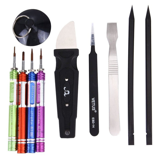 Appropriative Professional Screwdriver Repair Open Tool Kit with Roll Leather Bag For iPhone 7 & 7 Plus , 9 in 1 - ORIWHIZ