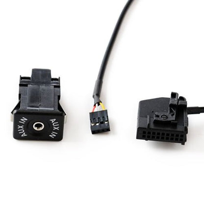 AUX Adapter Switch Plug + Wiring Hardness for Volkswagen Audi MFD2 RNS2 / Ford, Cable Length: 1.5m, For Volkswagen / Audi / Ford - ORIWHIZCar Replacement PartsDIY CablesIn Car