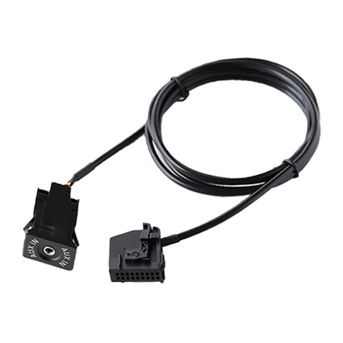 AUX Adapter Switch Plug + Wiring Hardness for Volkswagen Audi MFD2 RNS2 / Ford, Cable Length: 1.5m, For Volkswagen / Audi / Ford - ORIWHIZCar Replacement PartsDIY CablesIn Car