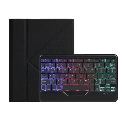 B10S Triangle Holder Three - color Backlight Bluetooth Keyboard Leather Case, With Three - color Backlight - ORIWHIZApple AccessoriesiPad KeyboardiPad Keyboard Universal