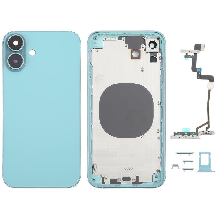 Back Cover with Appearance Imitation of iP16 for iPhone XR, Black, Pink, Green, Blue, White - ORIWHIZ