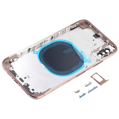 Back Cover with Camera Lens & SIM Card Tray & Side Keys for iPhone XS, For iPhone XS (Camera Lens+Side Keys), For iPhone XS with Side keys, For iPhone XS with Card Tray - ORIWHIZ