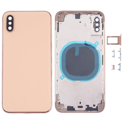 Back Cover with Camera Lens & SIM Card Tray & Side Keys for iPhone XS, For iPhone XS (Camera Lens+Side Keys), For iPhone XS with Side keys, For iPhone XS with Card Tray - ORIWHIZ