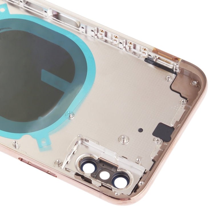 Back Cover with Camera Lens & SIM Card Tray & Side Keys for iPhone XS, For iPhone XS (Camera Lens+Side Keys), For iPhone XS with Side keys, For iPhone XS with Card Tray - ORIWHIZ