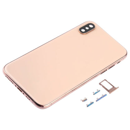 Back Cover with Camera Lens & SIM Card Tray & Side Keys for iPhone XS, For iPhone XS (Camera Lens+Side Keys), For iPhone XS with Side keys, For iPhone XS with Card Tray - ORIWHIZ