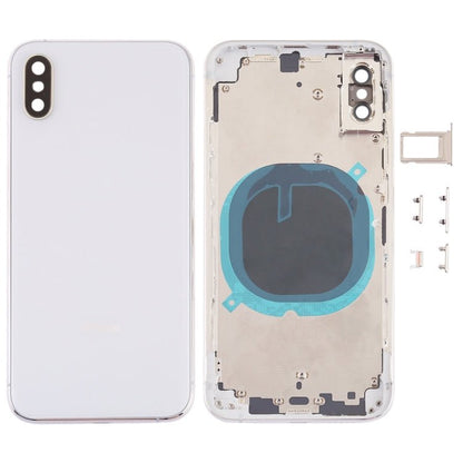 Back Cover with Camera Lens & SIM Card Tray & Side Keys for iPhone XS, For iPhone XS (Camera Lens+Side Keys), For iPhone XS with Side keys, For iPhone XS with Card Tray - ORIWHIZ