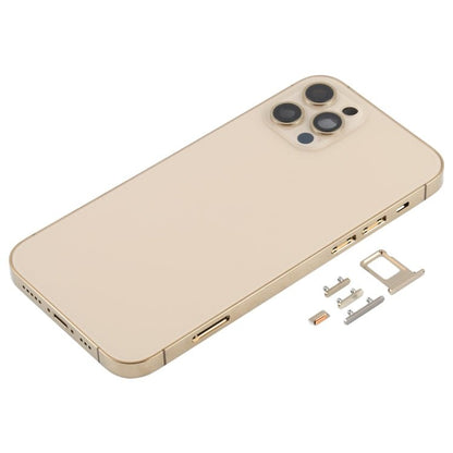 Back Housing Cover with SIM Card Tray & Side Keys & Camera Lens for iPhone 12 Pro(Blue), For iPhone 12 Pro(with SIM Card Tray & Side Keys) - ORIWHIZ