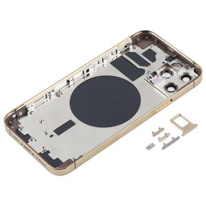 Back Housing Cover with SIM Card Tray & Side Keys & Camera Lens for iPhone 12 Pro(Blue), For iPhone 12 Pro(with SIM Card Tray & Side Keys) - ORIWHIZ