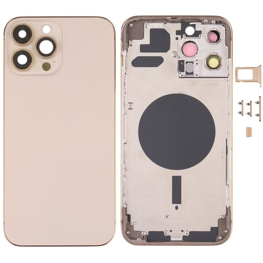 Back Housing Cover with SIM Card Tray & Side Keys & Camera Lens for iPhone 13 Pro Max, For iPhone 13 Pro Max(with SIM Card Tray), For iPhone 13 Pro Max (with SIM Card Tray), For iPhone 13 Pro Max - ORIWHIZ
