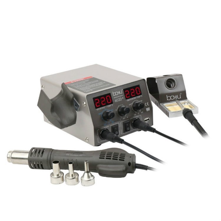 BAKU BA - 602D+ Welding Station Set Dual Digital Display Mobile Phone Repair Tin Welding Tool, EU Plug, US Plug - ORIWHIZ