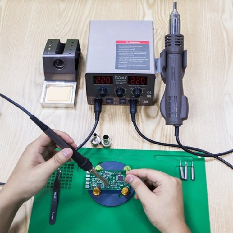 BAKU BA - 602D+ Welding Station Set Dual Digital Display Mobile Phone Repair Tin Welding Tool, EU Plug, US Plug - ORIWHIZ