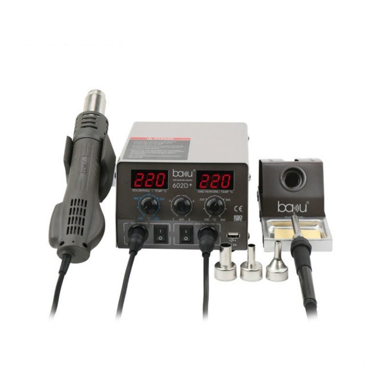 BAKU BA - 602D+ Welding Station Set Dual Digital Display Mobile Phone Repair Tin Welding Tool, EU Plug, US Plug - ORIWHIZ