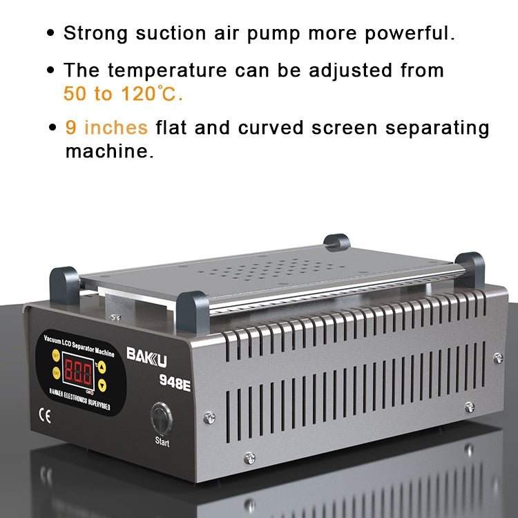 BAKU BA - 948E Mobile Phone Liquid Crystal Separation Machine Flat Display Separator Heating Board, BA - 948E 110V, BA - 948E 220V - ORIWHIZ