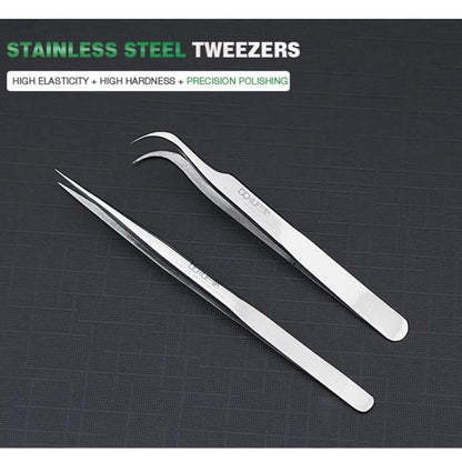 BAKU BA - i6 - 7 - sa Stainless Steel Curved Tweezers, BAKU BA - i6 - 7 - sa (Curved ) - ORIWHIZ